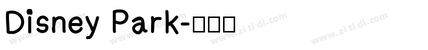 Disney Park字体转换